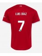 Moški Nogometna dresi replika Liverpool Luis Diaz #7 Domači 2023-24 Kratek rokav